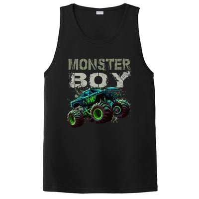 Monster Truck Boy Family Matching Monster Truck Lovers PosiCharge Competitor Tank