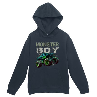 Monster Truck Boy Family Matching Monster Truck Lovers Urban Pullover Hoodie