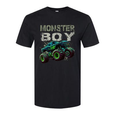 Monster Truck Boy Family Matching Monster Truck Lovers Softstyle CVC T-Shirt