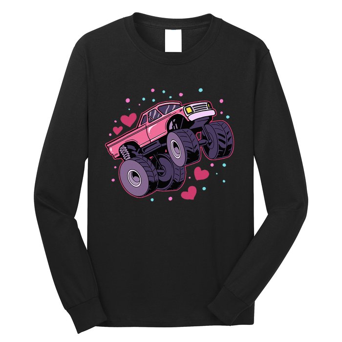 Monster Truck Big Style Vehicle birthday Long Sleeve Shirt