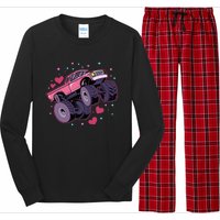 Monster Truck Big Style Vehicle birthday Long Sleeve Pajama Set