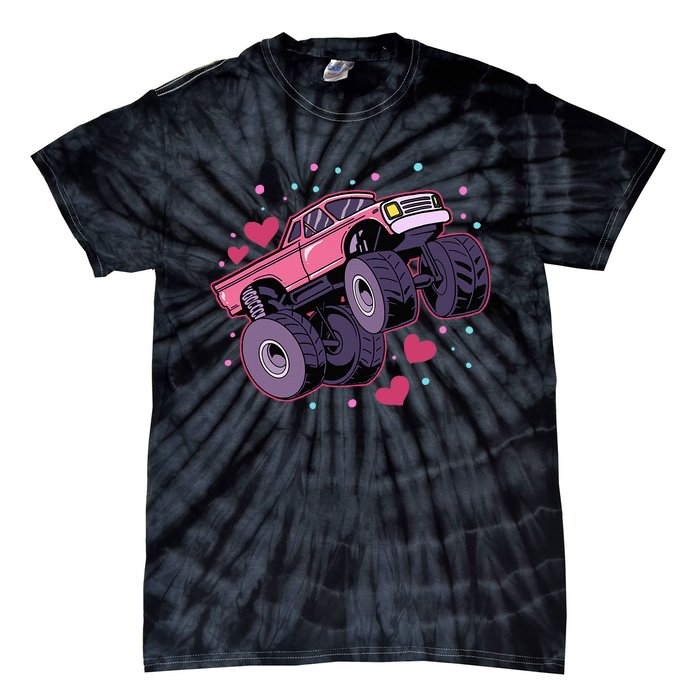 Monster Truck Big Style Vehicle birthday Tie-Dye T-Shirt