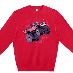 Monster Truck Big Style Vehicle birthday Premium Crewneck Sweatshirt