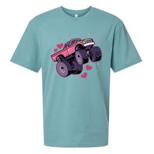 Monster Truck Big Style Vehicle birthday Sueded Cloud Jersey T-Shirt