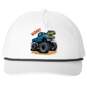 Monster Truck Boy Family Birthday Dino Trex Dinosaur Snapback Five-Panel Rope Hat