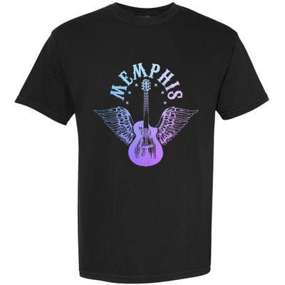 Memphis Tennessee Blues Country Music Guitar Player Vintage Garment-Dyed Heavyweight T-Shirt