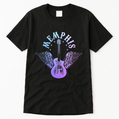 Memphis Tennessee Blues Country Music Guitar Player Vintage Tall T-Shirt