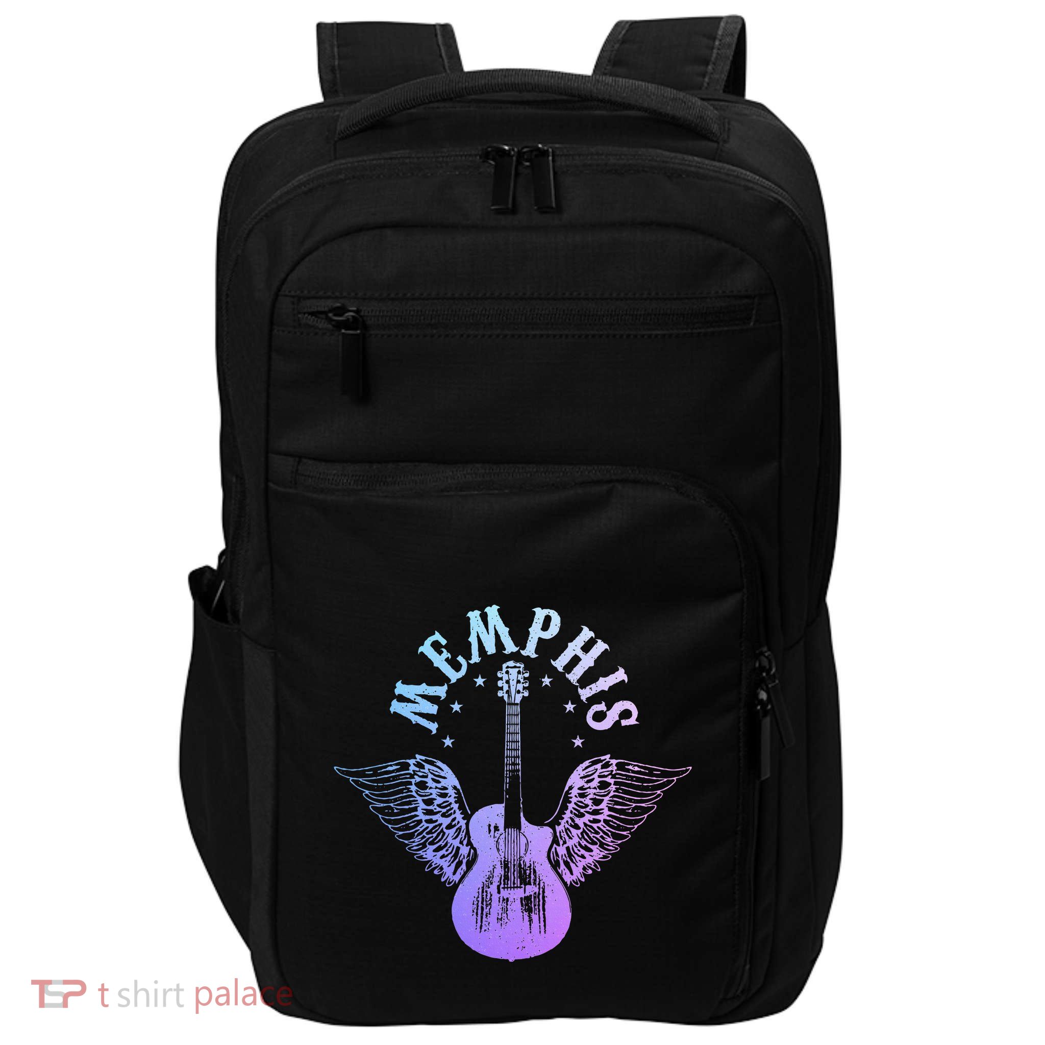 Memphis Tennessee Blues Country Music Guitar Player Vintage Impact Tech Backpack
