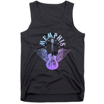 Memphis Tennessee Blues Country Music Guitar Player Vintage Tank Top