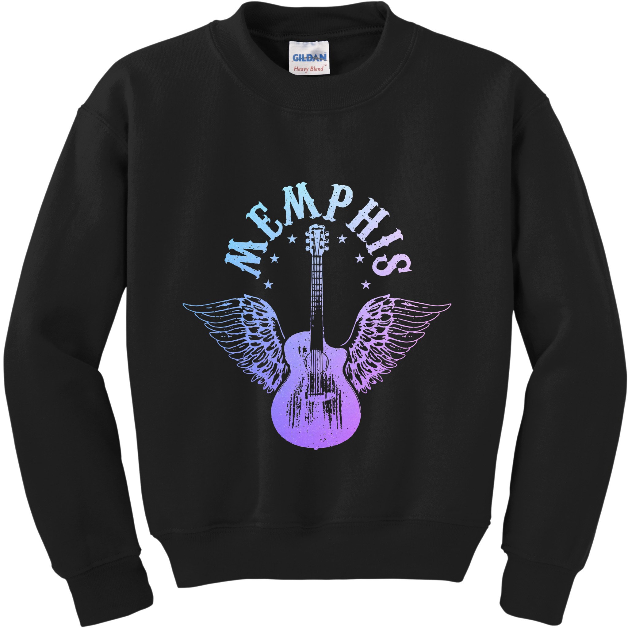Memphis Tennessee Blues Country Music Guitar Player Vintage Kids Sweatshirt