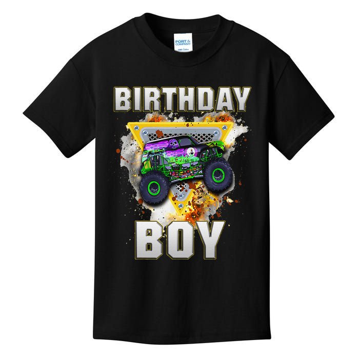 Monster Truck Birthday Boy Monster Truck Are My Jam Lovers Gift Kids T-Shirt