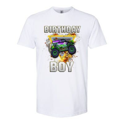 Monster Truck Birthday Boy Monster Truck Are My Jam Lovers Gift Softstyle® CVC T-Shirt