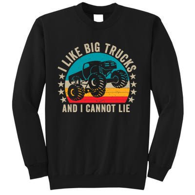 Monster Truck Boys Girls I Like Big Trucks And I Cannot Lie Sweatshirt