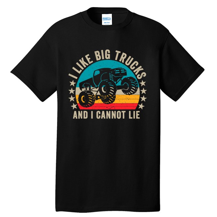 Monster Truck Boys Girls I Like Big Trucks And I Cannot Lie Tall T-Shirt