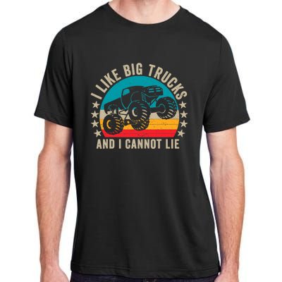 Monster Truck Boys Girls I Like Big Trucks And I Cannot Lie Adult ChromaSoft Performance T-Shirt