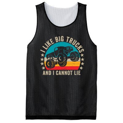 Monster Truck Boys Girls I Like Big Trucks And I Cannot Lie Mesh Reversible Basketball Jersey Tank