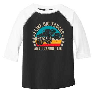 Monster Truck Boys Girls I Like Big Trucks And I Cannot Lie Toddler Fine Jersey T-Shirt