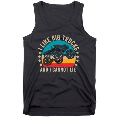 Monster Truck Boys Girls I Like Big Trucks And I Cannot Lie Tank Top