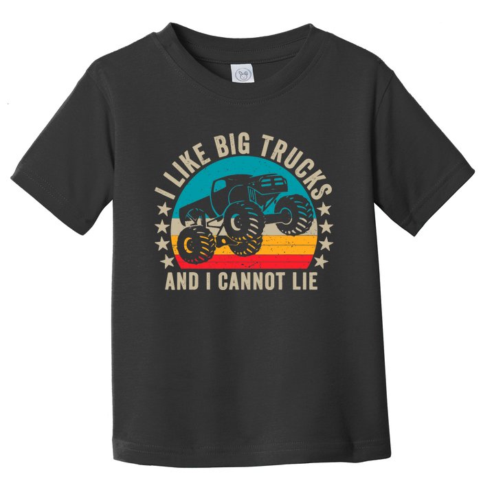 Monster Truck Boys Girls I Like Big Trucks And I Cannot Lie Toddler T-Shirt