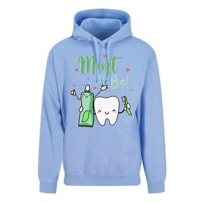 Mint To Be Funny Toothpaste & Tooth Dentist Valentine's Day Unisex Surf Hoodie