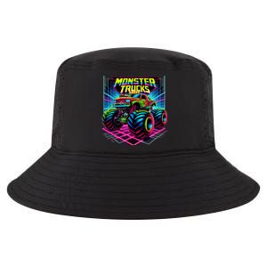 Monster Truck Birthday Party Retro Monster Trucks Lover Cool Comfort Performance Bucket Hat