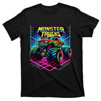 Monster Truck Birthday Party Retro Monster Trucks Lover T-Shirt