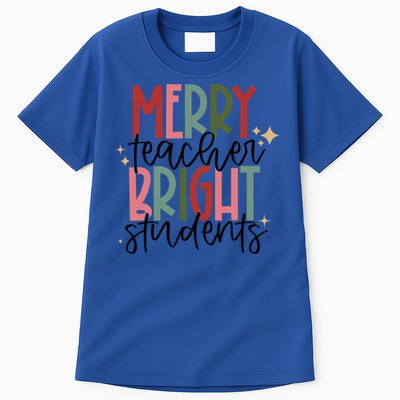 Merry Teacher Bright Students Christmas Gift Tall T-Shirt
