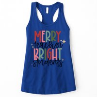 Merry Teacher Bright Students Christmas Gift Womens Tank Top