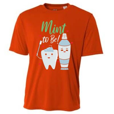 Mint To Be Dental Assistant Dentist Valentines Day Gift Cooling Performance Crew T-Shirt