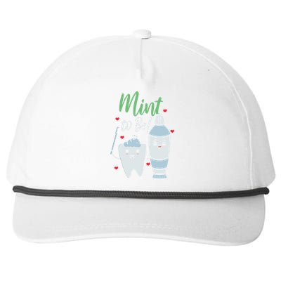 Mint To Be Dental Assistant Dentist Valentines Day Gift Snapback Five-Panel Rope Hat