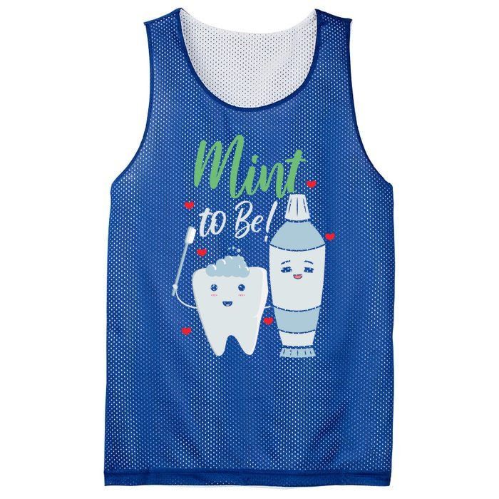 Mint To Be Dental Assistant Dentist Valentines Day Gift Mesh Reversible Basketball Jersey Tank