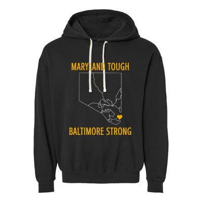 Maryland Tough Baltimore Strong Garment-Dyed Fleece Hoodie