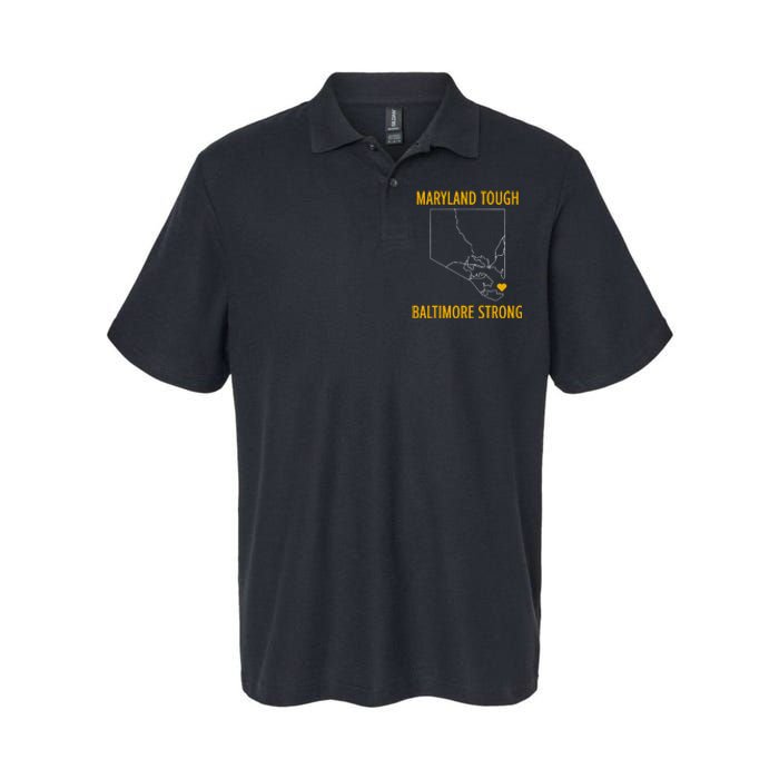 Maryland Tough Baltimore Strong Softstyle Adult Sport Polo