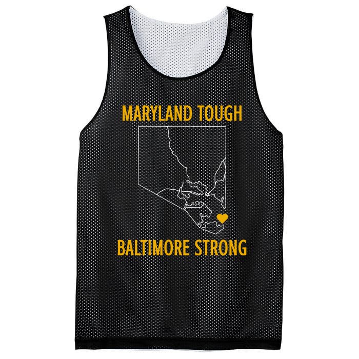 Maryland Tough Baltimore Strong Mesh Reversible Basketball Jersey Tank