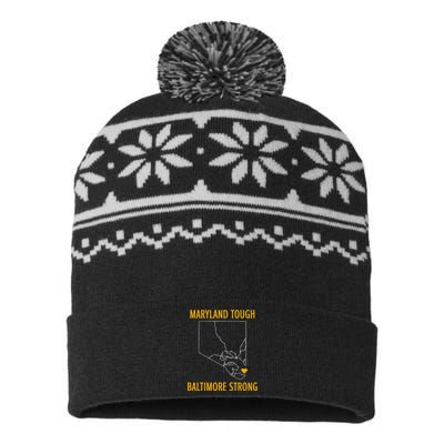 Maryland Tough Baltimore Strong USA-Made Snowflake Beanie