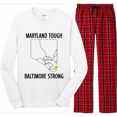 Maryland Tough Baltimore Strong Long Sleeve Pajama Set