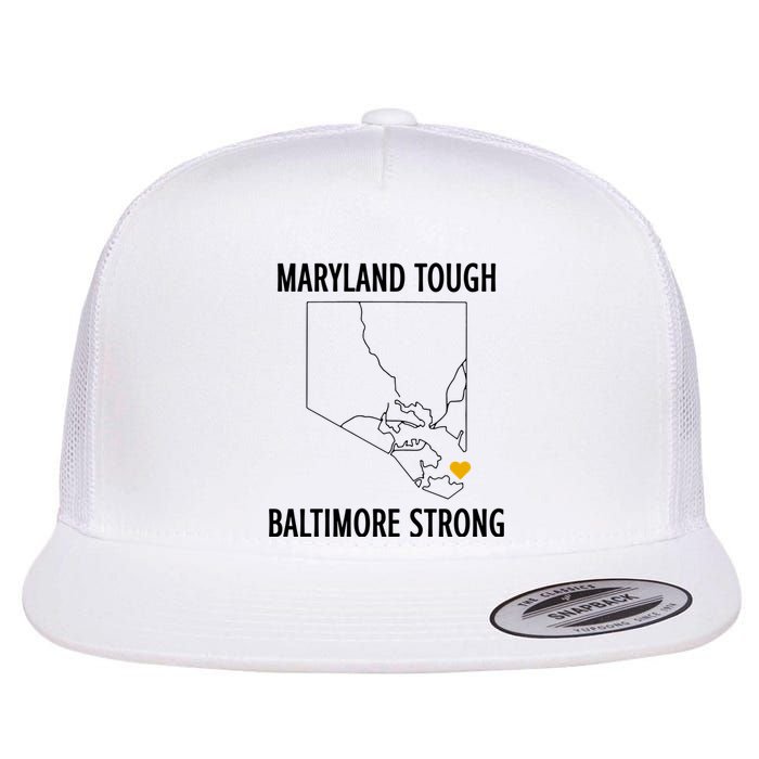 Maryland Tough Baltimore Strong Flat Bill Trucker Hat