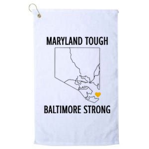 Maryland Tough Baltimore Strong Platinum Collection Golf Towel