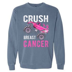 Monster Truck Breast Cancer Awareness Garment-Dyed Sweatshirt