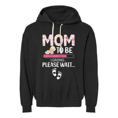 Mom To Be Mother's Day First Time Mom Pregnancy Garment-Dyed Fleece Hoodie