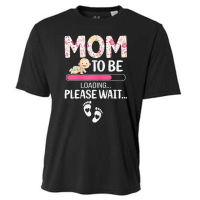 Mom To Be Mother's Day First Time Mom Pregnancy Cooling Performance Crew T-Shirt