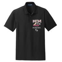 Mom To Be Mother's Day First Time Mom Pregnancy Dry Zone Grid Polo