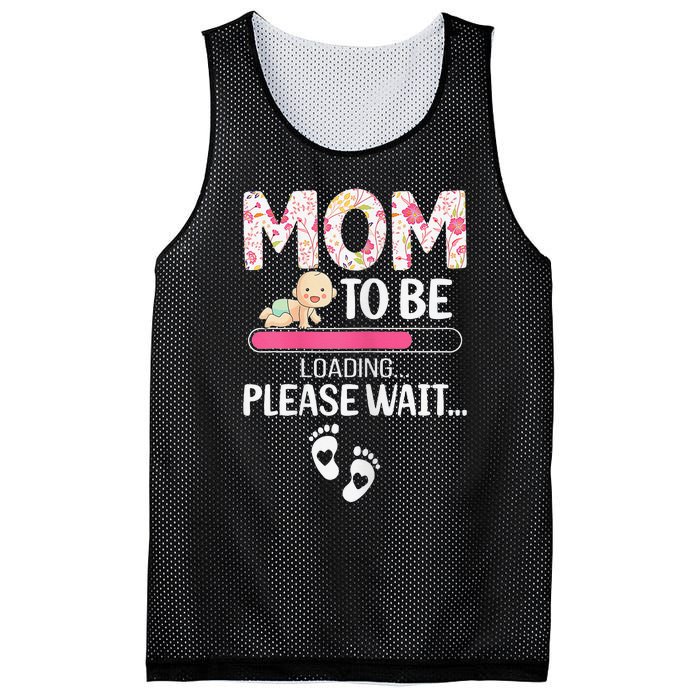 Mom To Be Mother's Day First Time Mom Pregnancy Mesh Reversible Basketball Jersey Tank