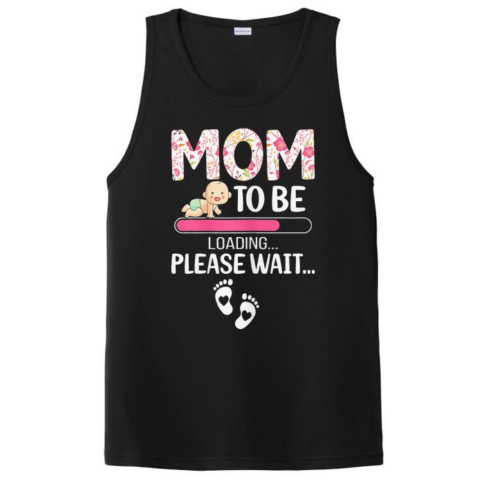 Mom To Be Mother's Day First Time Mom Pregnancy PosiCharge Competitor Tank