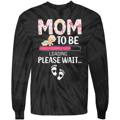 Mom To Be Mother's Day First Time Mom Pregnancy Tie-Dye Long Sleeve Shirt