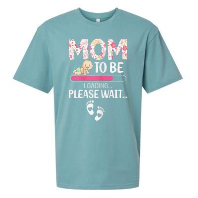 Mom To Be Mother's Day First Time Mom Pregnancy Sueded Cloud Jersey T-Shirt