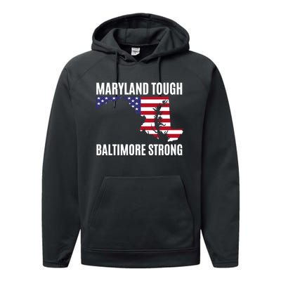 Maryland Tough Baltimore Strong Performance Fleece Hoodie