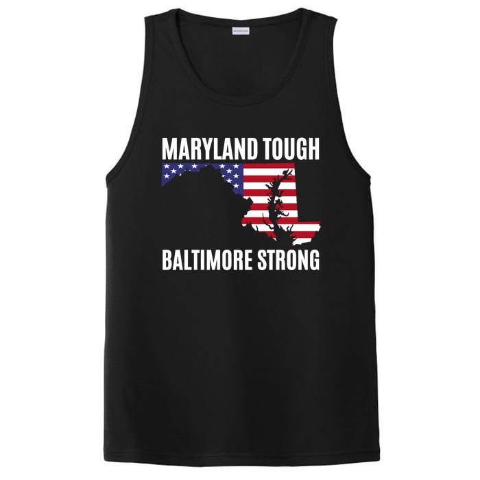 Maryland Tough Baltimore Strong PosiCharge Competitor Tank