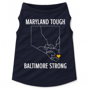 Maryland Tough Baltimore Strong Doggie Tank