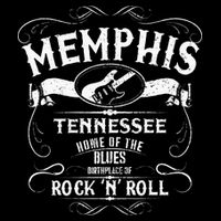 Memphis Tennessee Blues Country Music Guitar Vintage Gift Long Sleeve Shirt
